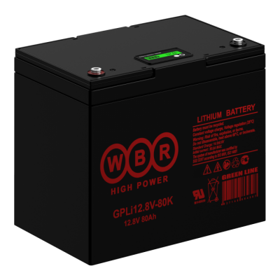 WBR Battery GPLI 12.8V-80K