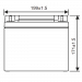 WBR Battery HR 12150W
